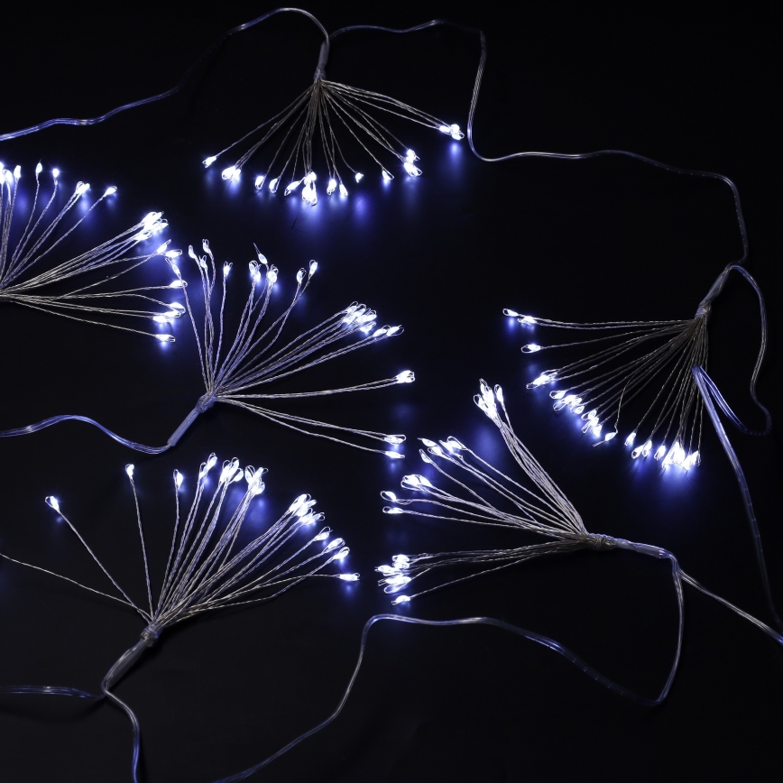 Brilagi - LED vanjski božićni lanac 150xLED 5m IP44 hladno bijelo svjetlo, efekt vatrometa