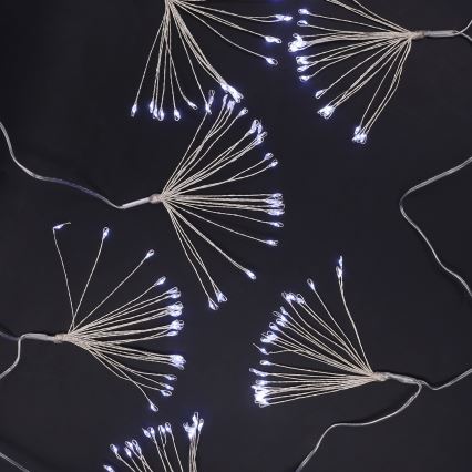 Brilagi - LED vanjski božićni lanac 150xLED 5m IP44 hladno bijelo svjetlo, efekt vatrometa