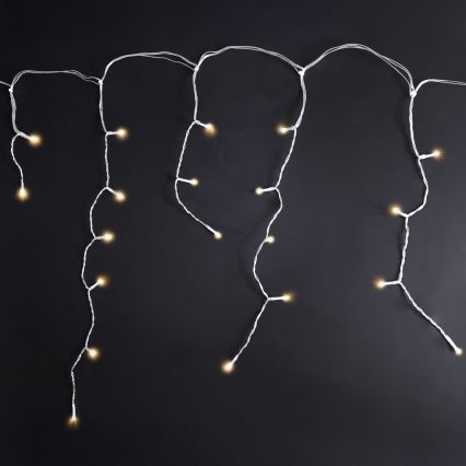 Brilagi - LED vanjski božićni lanac 200xLED/8 funkcija 13m IP44 topla bijela u obliku ledenica