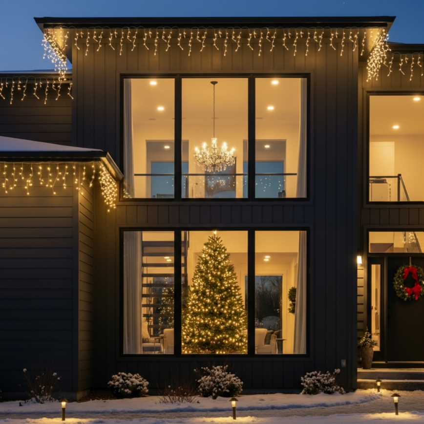 Brilagi - LED vanjski božićni lanac 200xLED/8 funkcija 13m IP44 topla bijela u obliku ledenica