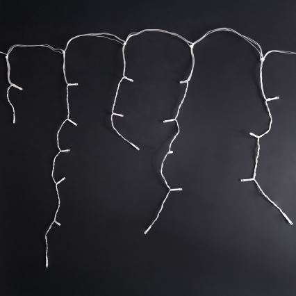 Brilagi - LED vanjski božićni niz 200xLED/8 funkcija, 13m, IP44, hladno bijele ledenice