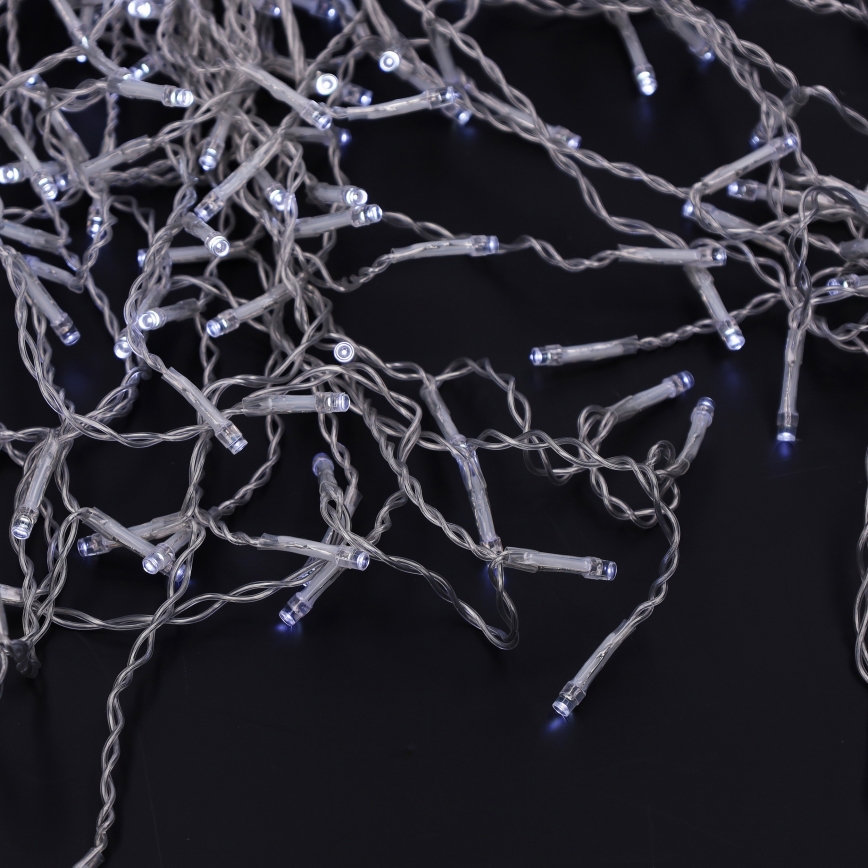 Brilagi - LED vanjski božićni niz 200xLED/8 funkcija, 13m, IP44, hladno bijele ledenice