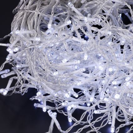 Brilagi - LED vanjski božićni niz 200xLED/8 funkcija, 13m, IP44, hladno bijele ledenice