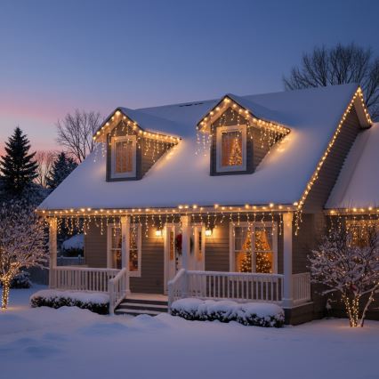 Brilagi - LED vanjski božićni niz 400xLED/8 funkcija 23m IP44 topla bijela