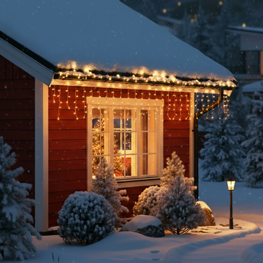 Brilagi - LED vanjski božićni niz 400xLED/8 funkcija 23m IP44 topla bijela