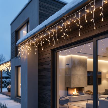 BRILAGI - LED vanjski božićni niz 720xLED/8 funkcija 24m IP44 topla bijela ledenice