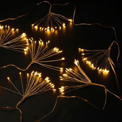 Brilagi - LED vanjski božićni svjetlosni lanac 150xLED 5m IP44 topla bijela efekt vatrometa