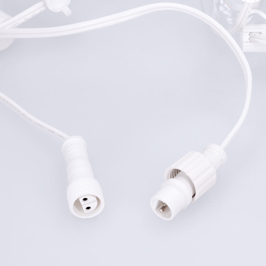 Brilagi - LED vanjska dekorativna girlanda GIRLANDA 25xE12/0,8W/230V 20m bijela IP44 toplo bijela