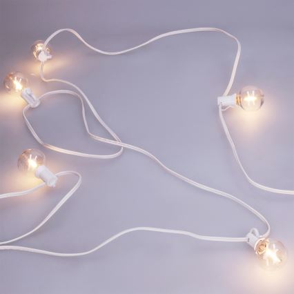 BRILAGI - LED vanjski dekorativni niz GIRLANDA 25xE12/0,8W/230V 20m bijela IP44 topla bijela