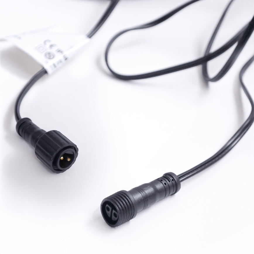 BRILAGI - LED Vanjski ukrasni niz GIRLANDA 25xE12/0,36W/24V 20m crna IP44 topla bijela