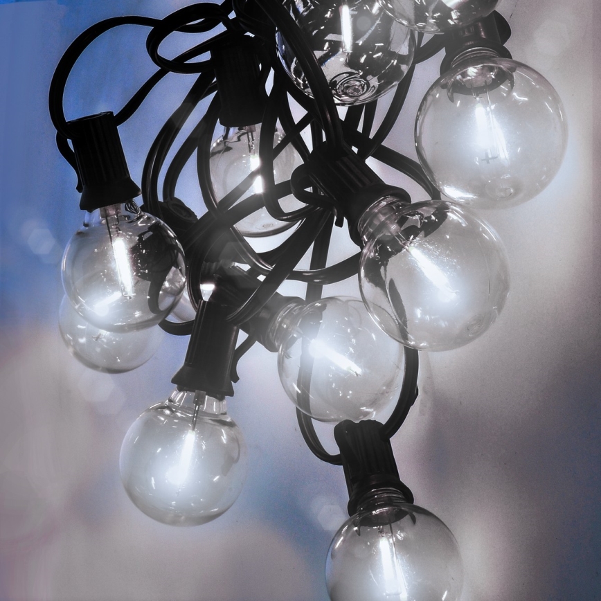 Brilagi - LED Vanjski dekorativni lanac GIRLANDA 25xE12 20m IP44 hladna bijela