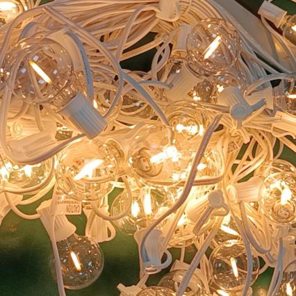 Brilagi - LED Vanjski dekorativni lanac GIRLANDA 25xE12 20m bijela IP44 topla bijela