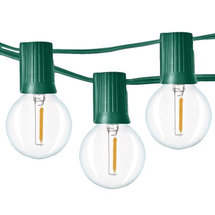 Brilagi - LED Vanjski dekorativni lanac GIRLANDA 25xE12 20m zelena IP44 topla bijela