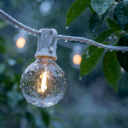 Brilagi - LED vanjska dekorativna girlanda GIRLANDA 10xE12/0,6W/230V 8m bijela IP44 topla bijela