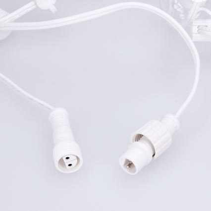 Brilagi - LED vanjska dekorativna girlanda GIRLANDA 10xE12/0,6W/230V 8m bijela IP44 topla bijela