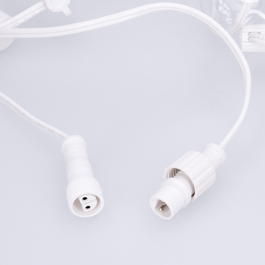 Brilagi - LED vanjska dekorativna girlanda GIRLANDA 10xE12/0,6W/230V 8m bijela IP44 topla bijela