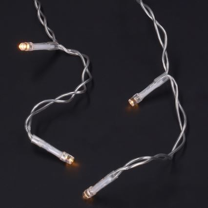 Brilagi - LED lanac za vanjsku uporabu, 200 LED, 8 funkcija, 13 m, IP44, toplo bijela, ledenice