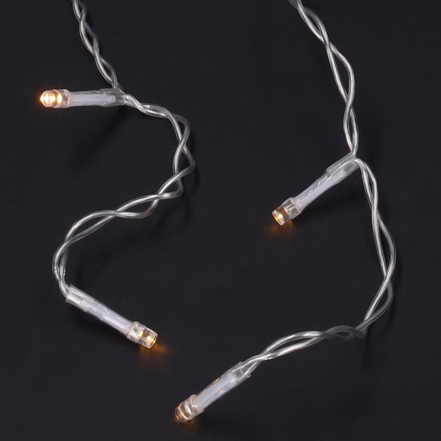 Brilagi - LED lanac za vanjsku uporabu, 200 LED, 8 funkcija, 13 m, IP44, toplo bijela, ledenice
