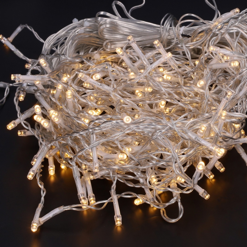 Brilagi - LED lanac za vanjsku uporabu, 200 LED, 8 funkcija, 13 m, IP44, toplo bijela, ledenice