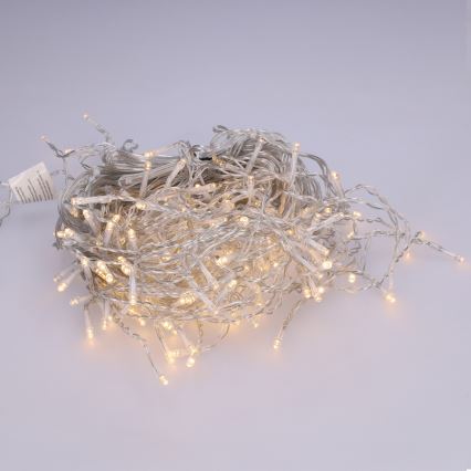 Brilagi - LED lanac za vanjsku uporabu, 200 LED, 8 funkcija, 13 m, IP44, toplo bijela, ledenice