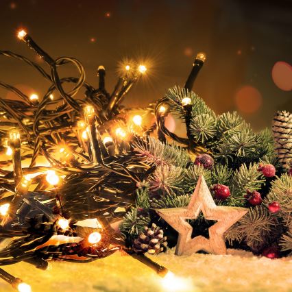 Brilagi - LED vanjski lanac 200xLED/8 funkcija 23 m IP44 topla bijela