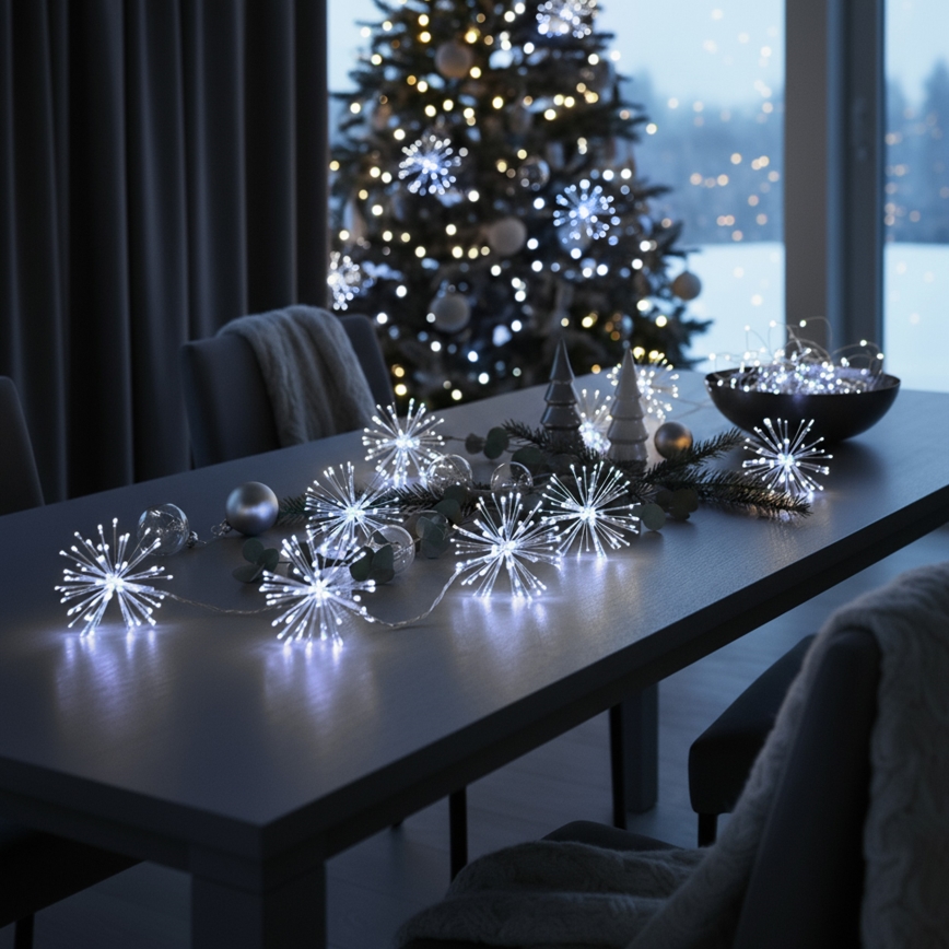 Brilagi - LED vanjski niz 150 LED, 5 m, IP44, hladno bijela, efekt vatrometa