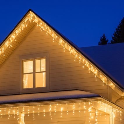 Brilagi - LED vanjski svjetleći niz 360xLED/8 funkcija 14m IP44 topla bijela ledenice