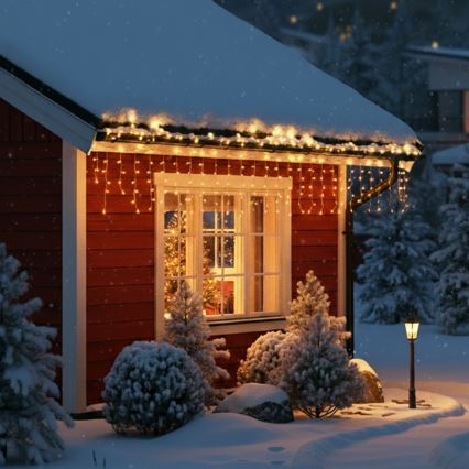 Brilagi - LED vanjski svjetlosni lanac 400xLED/8 funkcija 23m IP44 topla bijela