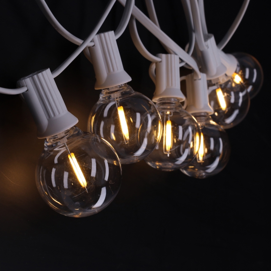 BRILAGI - LED vanjski dekorativni niz GIRLANDA 10xE12/0,6W/230V 8m bijela IP44 topla bijela