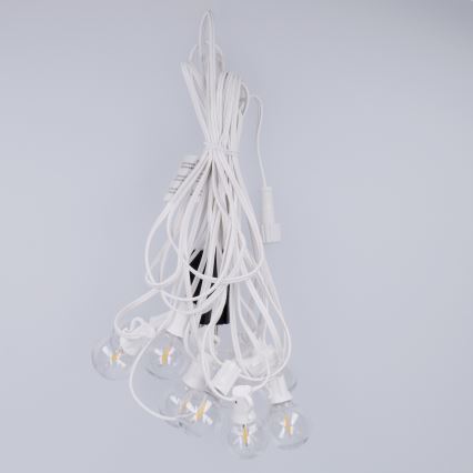 BRILAGI - LED vanjski dekorativni niz GIRLANDA 10xE12/0,6W/230V 8m bijela IP44 topla bijela