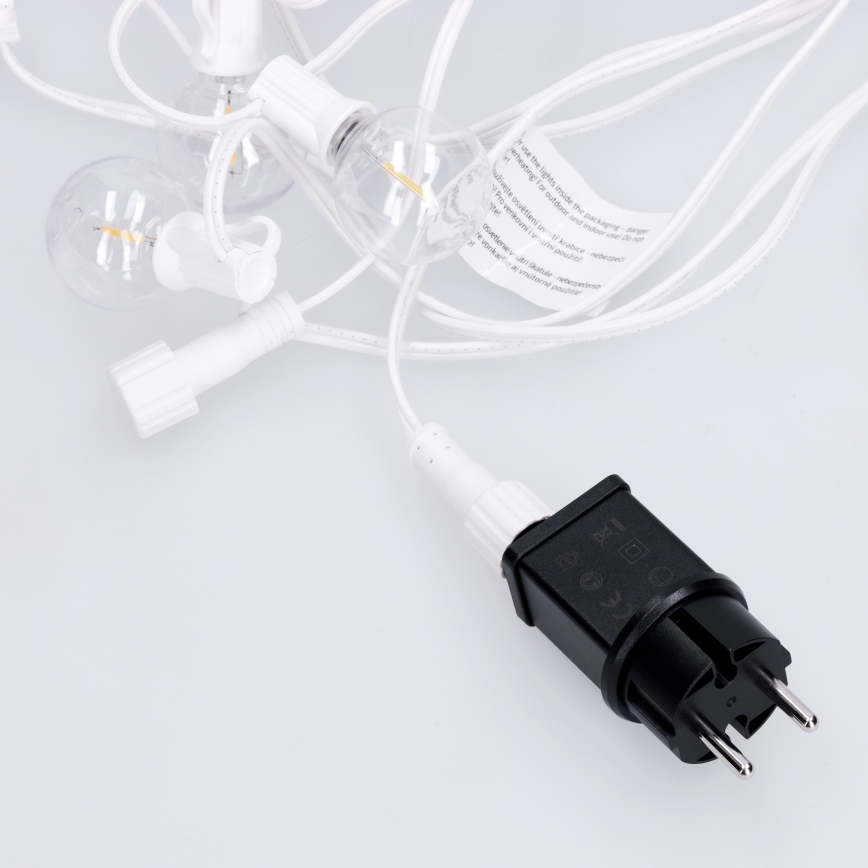 BRILAGI - LED vanjski dekorativni niz GIRLANDA 10xE12/0,6W/230V 8m bijela IP44 topla bijela