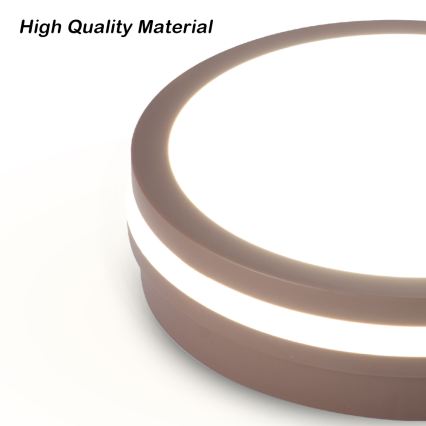 Brilagi - LED vanjsko stropno svjetlo BENE LED/24W/230V pr. 26 cm smeđe IP54