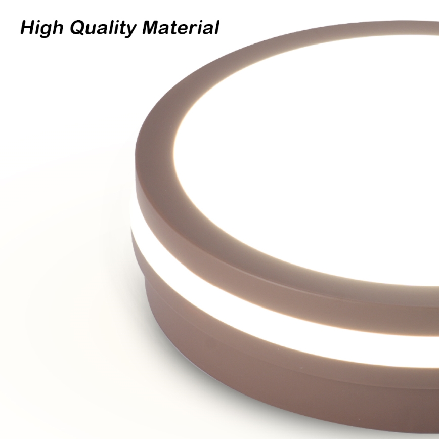 Brilagi - LED vanjsko stropno svjetlo BENE LED/24W/230V pr. 26 cm smeđe IP54