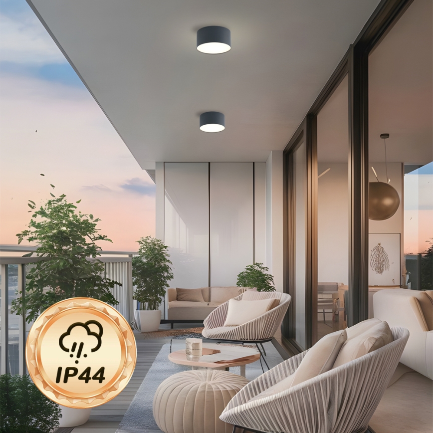 BRILAGI - LED Vanjsko stropno svjetlo FORIS LED/14W/230V Ø 12 cm antracit IP44