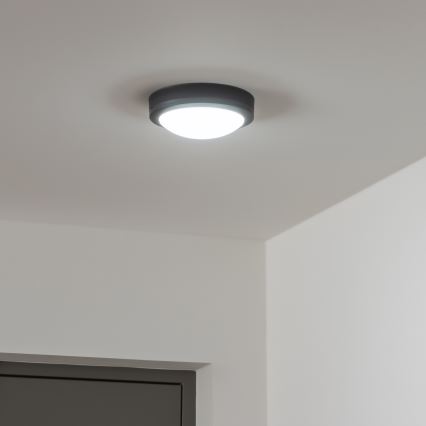 Brilagi - LED vanjsko stropno svjetlo LED/13W/230V promjer 17 cm IP54 antracit