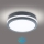 Brilagi - LED vanjsko svjetlo s senzorom BENE LED/18W/230V promjer 22 cm antracit IP54