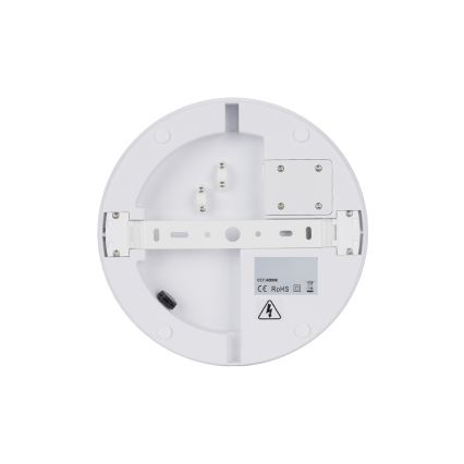 Brilagi - LED vanjska stropna svjetiljka s integriranim senzorom BENE LED/18W/230V Ø 21,5 cm bijela IP54