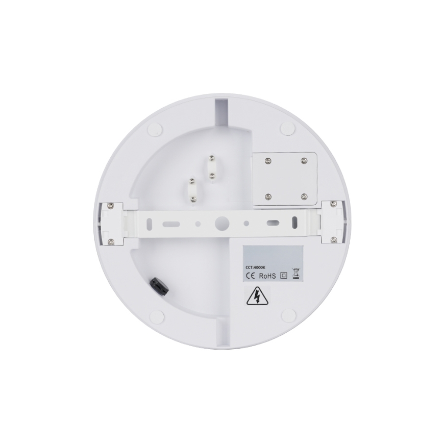 Brilagi - LED vanjska stropna svjetiljka s integriranim senzorom BENE LED/18W/230V Ø 21,5 cm bijela IP54