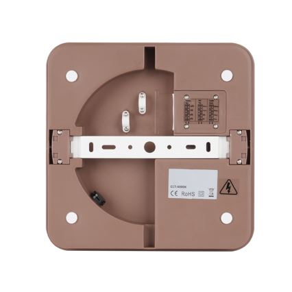 Brilagi - LED vanjsko stropno svjetlo s senzorom BENE LED/24W/230V 26x26 cm smeđe IP54