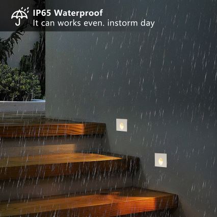 Brilagi - LED vanjsko ugradno svjetlo STAIRDOT LED/2W/230V bijelo IP65 kvadratno