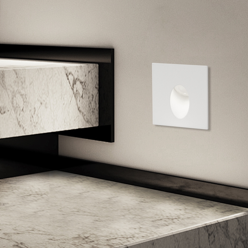 Brilagi - LED vanjsko ugradno svjetlo STAIRDOT LED/2W/230V bijelo IP65 kvadratno