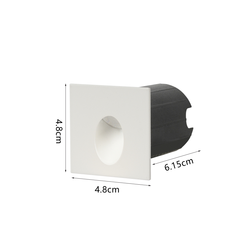 Brilagi - LED vanjsko ugradno svjetlo STAIRDOT LED/2W/230V bijelo IP65 kvadratno