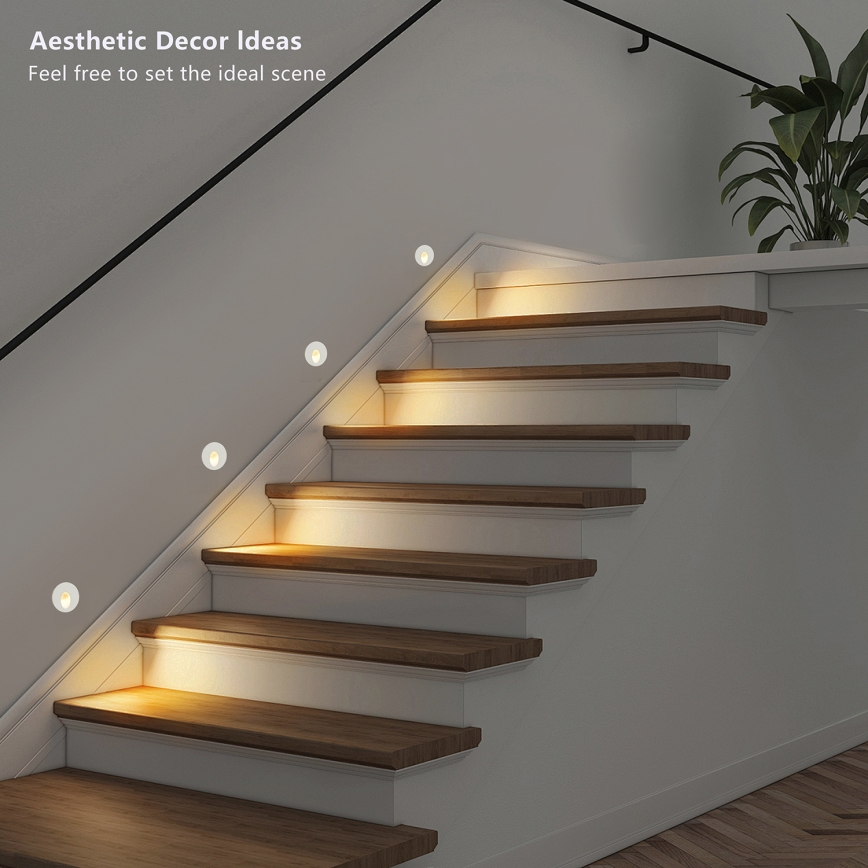 Brilagi - LED vanjsko ugradno svjetlo STAIRDOT LED/2W/230V bijelo IP65 okruglo