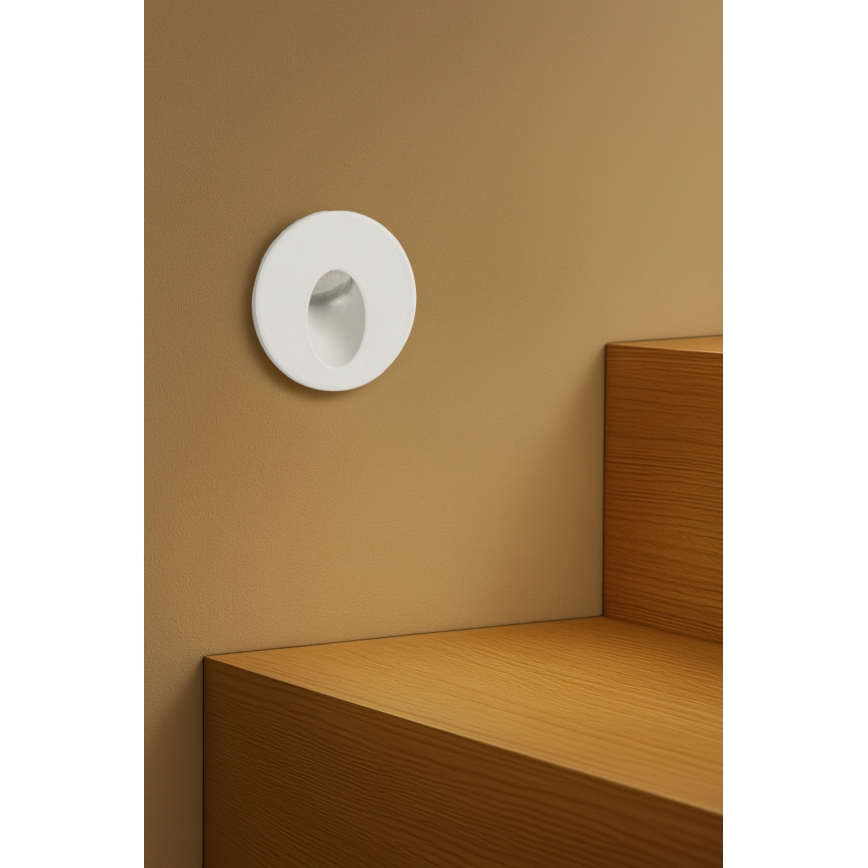 Brilagi - LED vanjsko ugradno svjetlo STAIRDOT LED/2W/230V bijelo IP65 okruglo