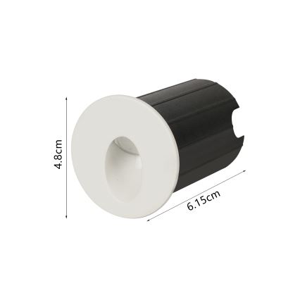 Brilagi - LED vanjsko ugradno svjetlo STAIRDOT LED/2W/230V bijelo IP65 okruglo