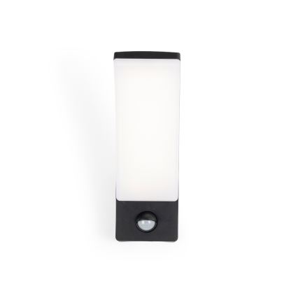 BRILAGI - LED vanjska zidna svjetiljka s senzorom pokreta i sumraka ARCELO LED/12W/230V IP65 crna
