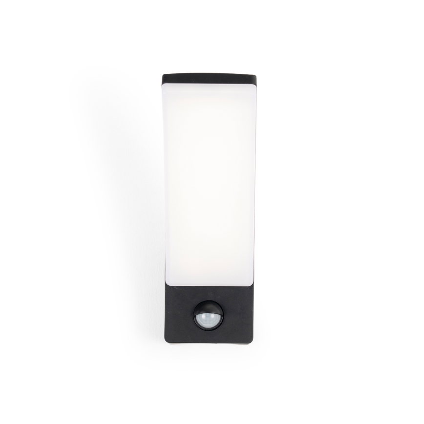 BRILAGI - LED vanjska zidna svjetiljka s senzorom pokreta i sumraka ARCELO LED/12W/230V IP65 crna