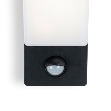 BRILAGI - LED vanjska zidna svjetiljka s senzorom pokreta i sumraka ARCELO LED/12W/230V IP65 crna