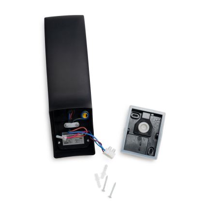 BRILAGI - LED vanjska zidna svjetiljka s senzorom pokreta i sumraka ARCELO LED/12W/230V IP65 crna