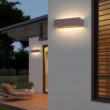 Brilagi - LED vanjsko zidno svjetilo DONNANI 12W/230V, 30 cm, smeđa, IP44